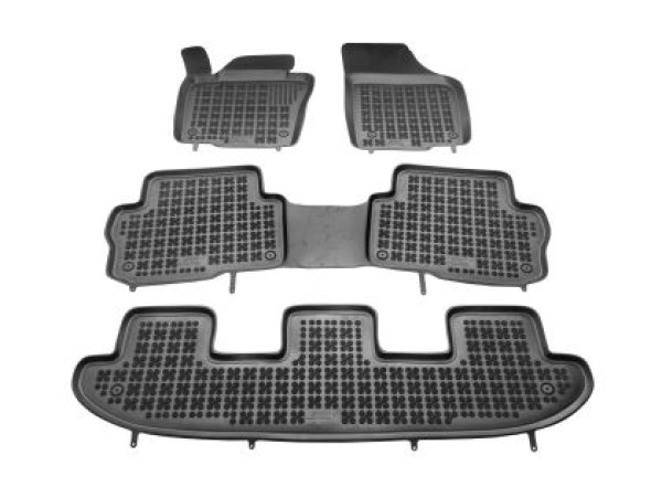 Λαστιχένια πατάκια Rezaw-Plast για VW Sharan (2010-2022) / Seat Alhambra (2010-2020) - 7 seats - τύπου σκαφάκι - 4τμχ.