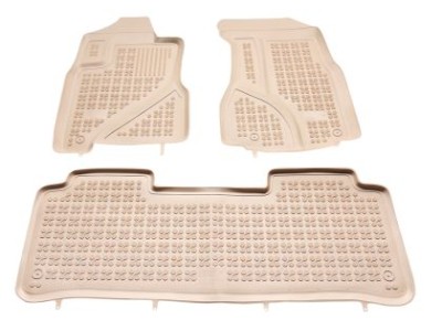 Λαστιχένια πατάκια Rezaw-Plast για HONDA CR-V II (2002-2006) - τύπου σκαφάκι - μπεζ - 3τμχ.