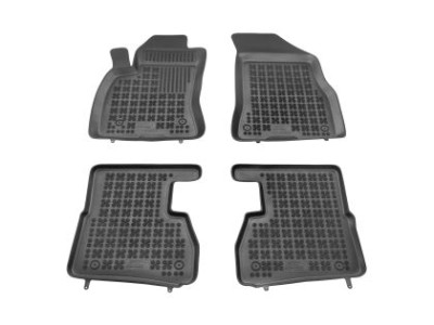 Λαστιχένια πατάκια Rezaw-Plast για FIAT Doblo II (2010-2019) / OPEL Combo D (2011-2018) 5/7 - seats - τύπου σκαφάκι - 4τμχ.