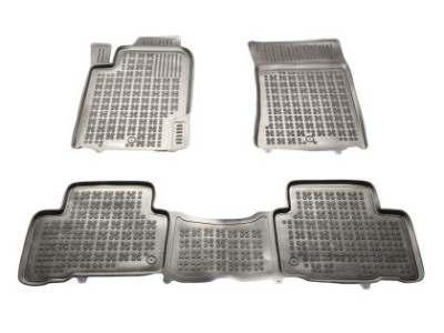 Λαστιχένια πατάκια Rezaw-Plast για Ssangyong Rexton W 2012-2017 τύπου σκαφάκι - 3τμχ.