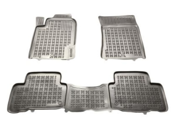 Λαστιχένια πατάκια Rezaw-Plast για Ssangyong Rexton W 2012-2017 τύπου σκαφάκι - 3τμχ.