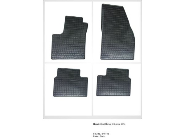 Λαστιχένια πατάκια Frogum για Opel Meriva B (2010+) - 4τμχ.