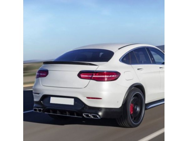 Αεροτομή πορτ μπαγκάζ για Mercedes GLC W253 (2016-2018) coupe - μαύρη γυαλιστερή