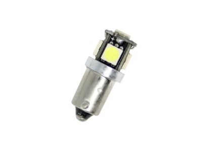 Led λάμπα τύπου BA9S CANBUS με 5 SMD led τυχαία διάταξη - 1τμχ.