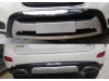 Εμπρόσθιο bull - bar και πίσω roll - bar για Hyundai Santa Fe (2010-2012) - ασημένια