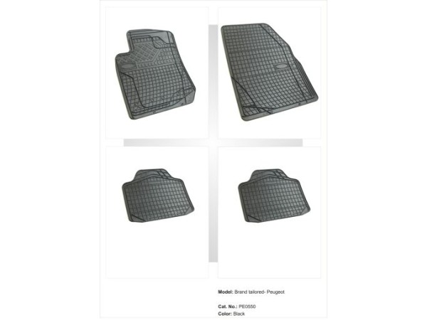 Λαστιχένια πατάκια Frogum universal για Citroen C1,C2, C3, C4 ,C5, Xsara Picasso - 4τμχ.