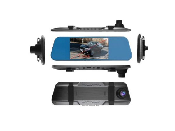 Βίντεο καταγραφέας DVR 1080 FULL HD με 5,5" LCD Touch screen οθόνη στον καθρέφτη με κάμερα οπισθοπορείας και καταγραφή