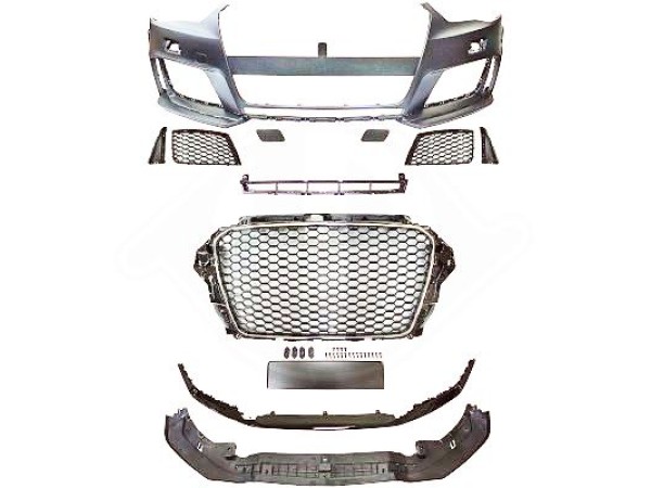 Προφυλακτήρας εμπρός για Audi A3 (2012-2015) - RS3 design χωρίς parktronic