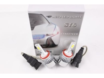 Led λάμπες 9006 για μεσαία ή μεγάλα φώτα 7600 lumen , 36 Watt - COB 6000K - 2τμχ.