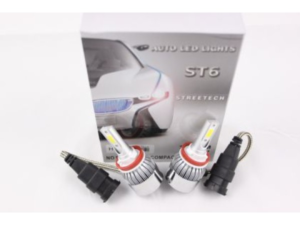 Led λάμπες 9006 για μεσαία ή μεγάλα φώτα 7600 lumen , 36 Watt - COB 6000K - 2τμχ.