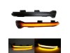 Τρεχούμενα led φλας για καθρέφτες για VW Golf 7 / Sportsvan / Touran (2010+) - φιμέ - σετ 2τμχ.