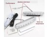 Universal led φώτα με 8 led - 2τμχ.