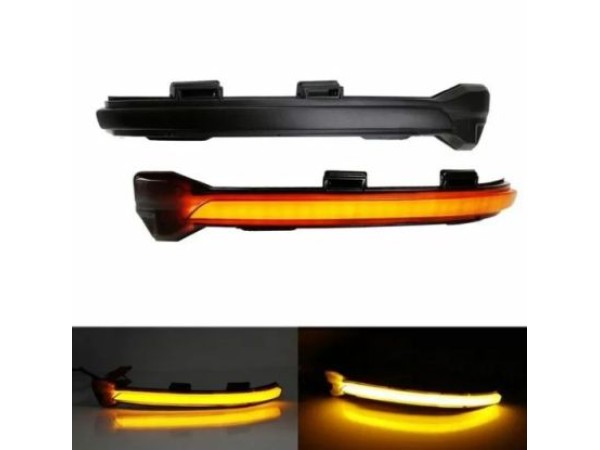 Τρεχούμενα led φλας για καθρέφτες για Ford Fiesta (2008-2018), B-Max (2008-2018) - φιμέ με τρεχούμενο φλας - σετ 2τμχ.