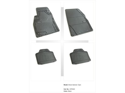 Λαστιχένια πατάκια Frogum universal για OPEL Corsa 06 / Agila / Astra 03 / Vectra 01 / Signum / Insignia / Meriva / Zafira / Antara - 4τμχ.