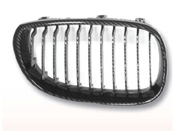 Μάσκα για BMW E60 (2003-2010) - carbon κυρτή - 2τμχ.