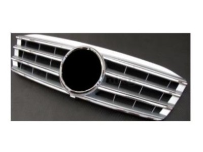 Μάσκα για Mercedes W203 (2000-2007) - 4 γρίλιες χρωμίου