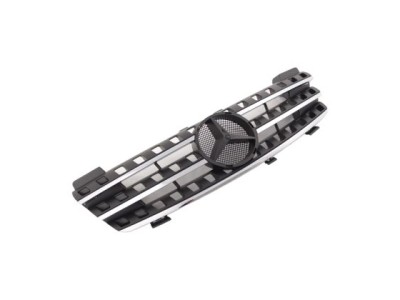 Μάσκα για Mercedes ML W164 (2005-2008) - μαύρη με πλαίσιο χρωμίου