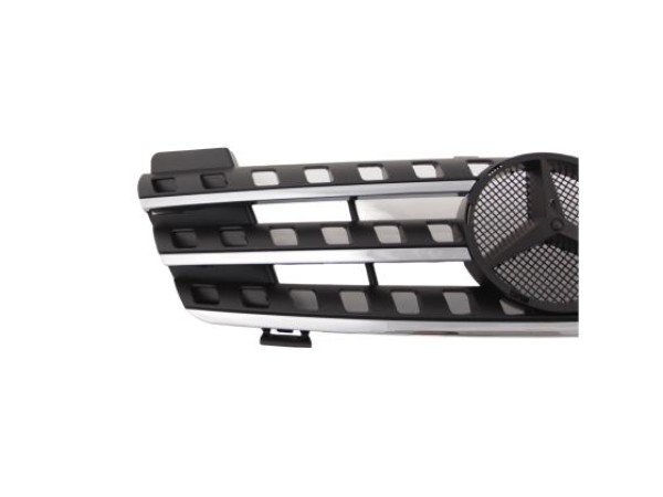Μάσκα για Mercedes ML W164 (2005-2008) - μαύρη με πλαίσιο χρωμίου