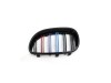 Καρδιές μάσκας για BMW E60 με διπλή γρίλια (2005-2010) - tri color - 2τμχ.