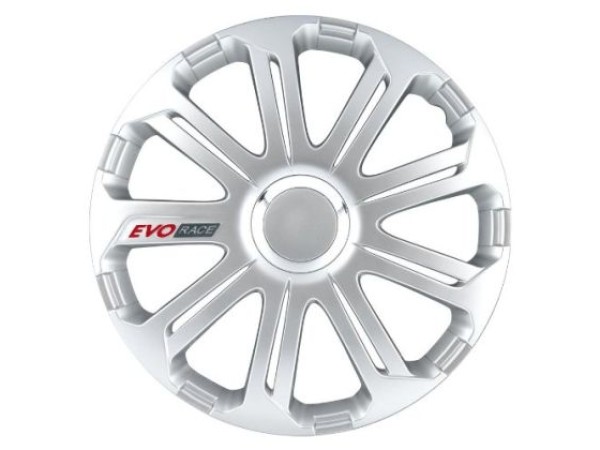 Τάσια αυτοκινήτου Evo Race Pro - 14" - Ασημί - 4 τμχ.