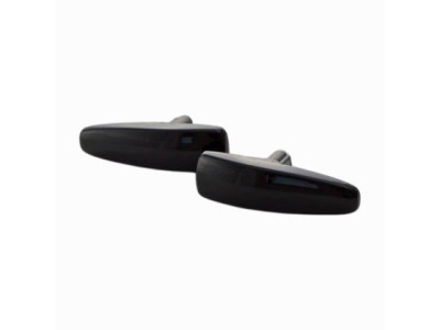 Led φλας φτερού για Mitsubishi Lancer / Outlander / Pajero (2006+) - φιμέ με τρεχούμενο φλας - σετ 2τμχ.