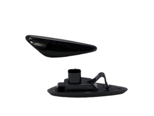 Led φλας φτερού για Mazda 2, 3, 5 (2003-2010), MPV (2003-2006) - φιμέ με τρεχούμενο φλας - σετ 2τμχ.