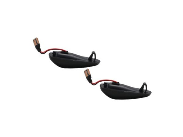 Led φλας φτερού για Mercedes W140,W202,W208,W210,Vito,Sprinter (1995-2002) - φιμέ με τρεχούμενο φλας - σετ 2τμχ.