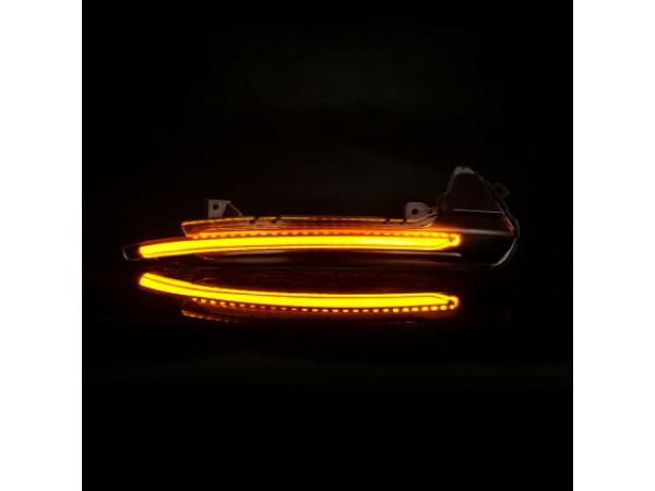 Τρεχούμενα led φλας για καθρέφτες για Audi A6 C7 (2011-2018) - φιμέ με τρεχούμενο φλας - σετ 2τμχ.