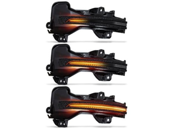 Τρεχούμενα led φλας για καθρέφτες για Honda Accord (2013-2017), CR-V (2012+),HR-V (2015+), Jazz (2015+), City (2015+) - φιμέ με τρεχούμενο φλας - σετ 2τμχ.