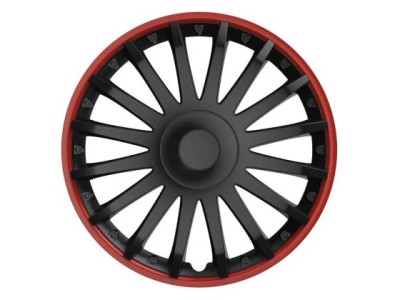 Τάσια Versaco Crystal Black / Red VR56014 - 16" σετ - 4τμχ.