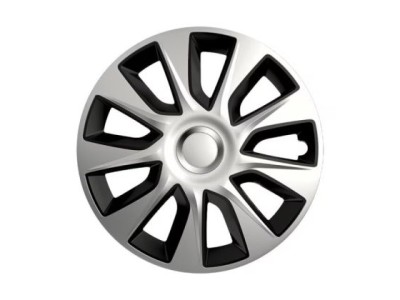 Τάσια Versaco Stratos Ασημί / Μαύρο- 16" σετ - 4τμχ.