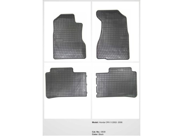 Λαστιχένια πατάκια Frogum για HONDA CR-V II (2002-2006) - 4τμχ.