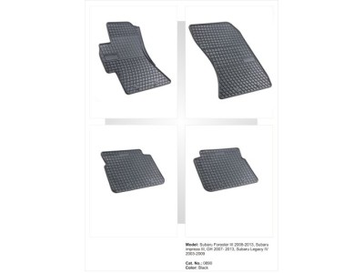 Λαστιχένια πατάκια Frogum για Subaru Impreza (2007+)/ Forester (2008-2013) / Legacy (2004-2009) - 4τμχ.