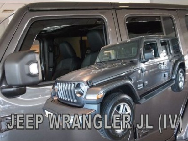 Ανεμοθραύστες Heko για Jeep Wrangler JL IV 5D (2019+) - 4 τμχ. εμπρός και πίσω