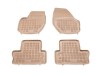 Λαστιχένια πατάκια Rezaw-Plast για Volvo S60 / V60 / XC60 (2008+) - τύπου σκαφάκι - μπεζ - 4τμχ.