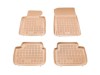 Λαστιχένια πατάκια Rezaw-Plast BMW σειρά 3 E46 (1998-2005) / E90 / E91(2004-2013) - τύπου σκαφάκι - μπεζ - 4τμχ.