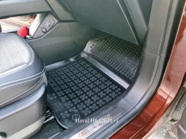 Λαστιχένια πατάκια Rezaw-Plast για HONDA CR-V V (2018+) / Hybrid (2022+) / HAVAL H6 (2021+) - τύπου σκαφάκι - 3τμχ.