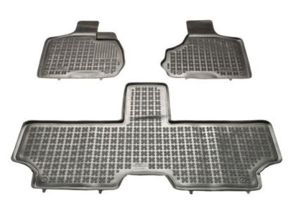 Λαστιχένια πατάκια Rezaw-Plast για CHRYSLER Voyager IV (2001-2007) - 7-seater version - τύπου σκαφάκι - 3τμχ.