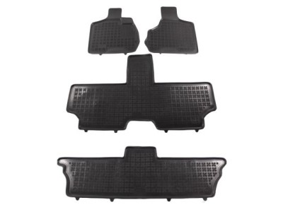 Λαστιχένια πατάκια Rezaw-Plast για CHRYSLER Voyager IV (2001-2007) - 7-seater version - τύπου σκαφάκι - 3τμχ.