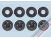 Πιαστράκια Rezaw-Plast για FIAT 500 (2007+), Tipo Sedan (2015+) - 4τμχ. για 2 πατάκια