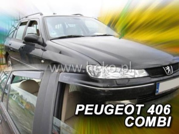 Ανεμοθραύστες Heko για Peugeot 406 (1995+) sedan - 4 τμχ. εμπρός και πίσω