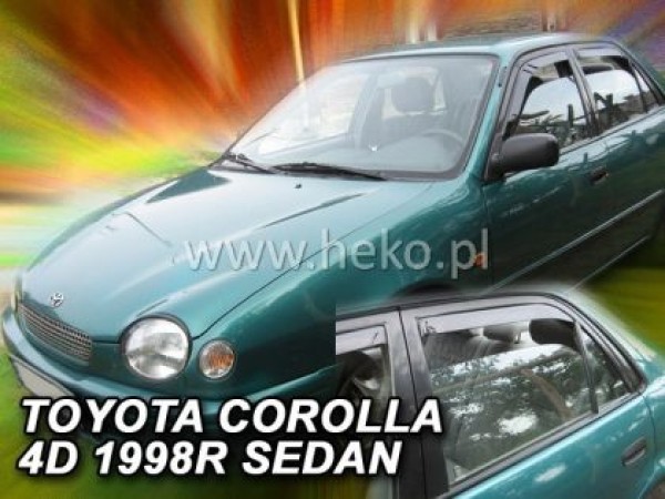 Ανεμοθραύστες Heko για Toyota Corolla (1997-2001) 4 πορτο sedan - 4 τμχ εμπρός και πίσω