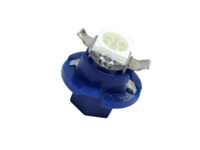 Led λάμπα τύπου B8.4D 12V/ 2W με 1 SMD 5050 - μπλε - 1τμχ.