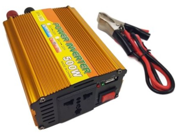 Inverter αυτοκινήτου 12v σε 220v - 500W
