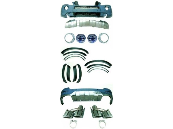 AMG packet για Mercedes ML W164 (2008-2011) με μπούκες