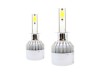 Led λάμπες Η3 για μεσαία ή μεγάλα φώτα 7600 lumen , 36 Watt - COB 6000K - 2τμχ.