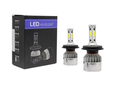 Led λάμπες Η4 Bi-led για μεσαία ή μεγάλα φώτα S2 7600 lumen , 36 Watt - COB 6000K - 2τμχ.