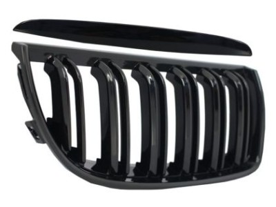 Μάσκα για BMW E90 (2005-2008) - μαύρη Piano Design - γυαλιστερή - 2τμχ.