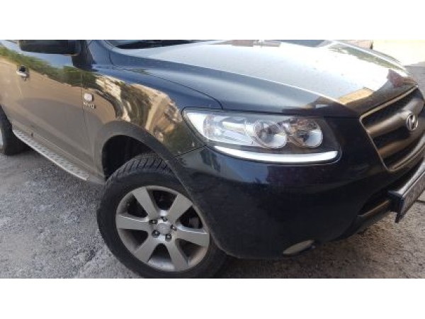 Φώτα ημέρας με φλας για γνήσια φανάρια για Hyundai Santa Fe (2006-2009) - led bar design