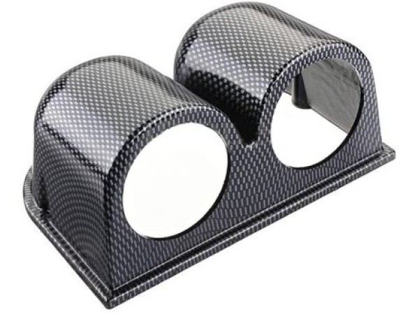 Κονσόλα - βάση για 2 όργανα μέτρησης 52 mm - carbon